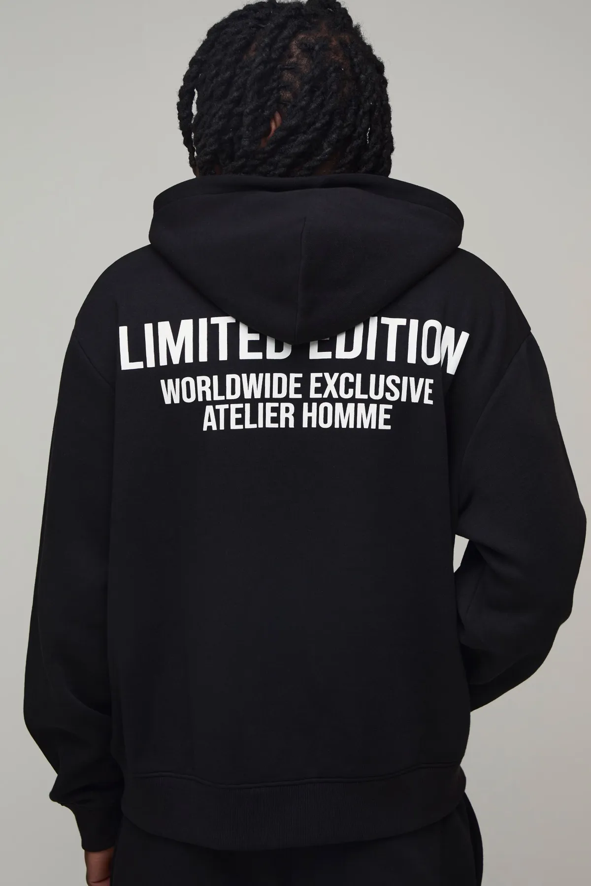 boohooMAN Sweat À Casynthétiqueche Zippé Oversize Ample Édition Limitée Effet Délavé<Homme Tout Afficher|Survêtements