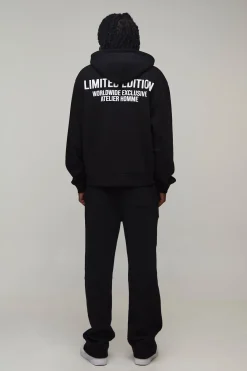 boohooMAN Sweat À Casynthétiqueche Zippé Oversize Ample Édition Limitée Effet Délavé<Homme Tout Afficher|Survêtements