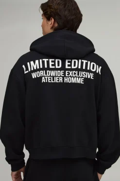Sweat À Casynthétiqueche Zippé Oversize Boxy Édition Limitée
