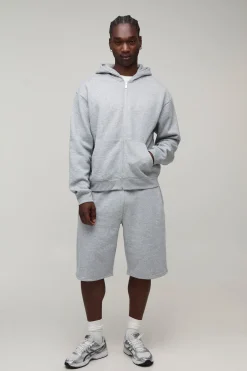 Sweat À Casynthétiqueche Zippé Oversize Boxy Essentiel Pour Grands