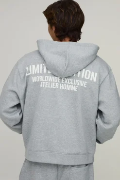 Sweat À Casynthétiqueche Zippé Oversize Boxy Édition Limitée