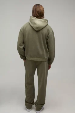 Sweat À Casynthétiqueche Zippé Oversize Homme Effet Délavé Sport