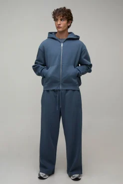 boohooMAN Sweat À Casynthétiqueche Zippé Oversize Boxy Essentiel<Homme Tout Afficher|Sweats À Capuche Grande Taille