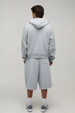 Sweat À Casynthétiqueche Zippé Oversize Boxy Essentiel