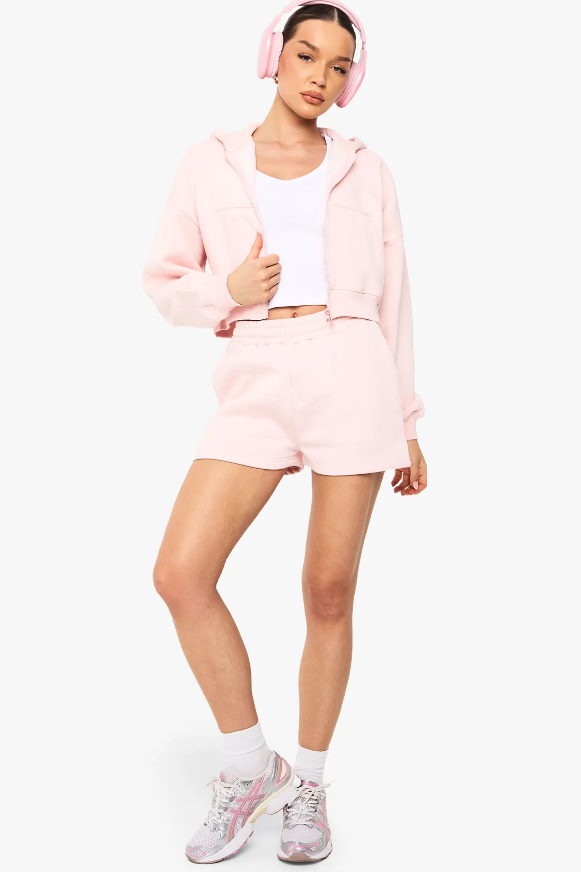 Sweat À Casynthétiqueche Zippé Oversize Boxy À Manches Ballon