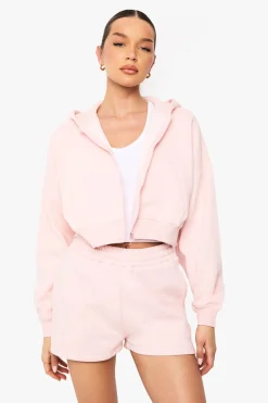 Sweat À Casynthétiqueche Zippé Oversize Boxy À Manches Ballon