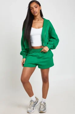 boohoo Sweat À Casynthétiqueche Zippé Oversize Boxy À Manches Ballon<Femme Sweats À Capuche Et Sweatshirts|Basiques