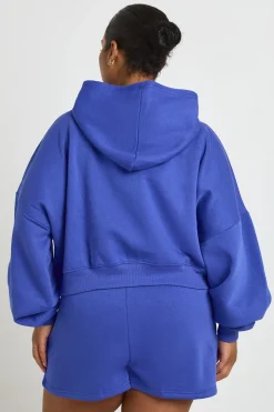 Sweat À Casynthétiqueche Zippé Oversize À Manches Ballon Coupe Boxy Plus Core Basic