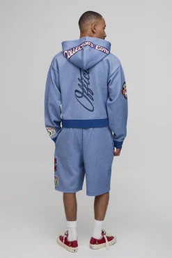Sweat À Casynthétiqueche Zippé Piqué Boxy Raccourci Avec Badge Édition Collector