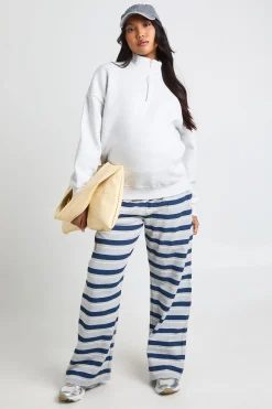 boohoo Sweat De Maternité Oversize À Demi-zip<Femme Sweats À Capuche Et Sweats|Sweats À Capuche Et Sweatshirts