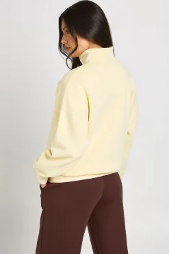 Sweat De Maternité Oversize À Demi-zip