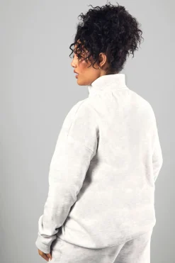 Sweat oversize à col zippé et broderie Dsgn Studio