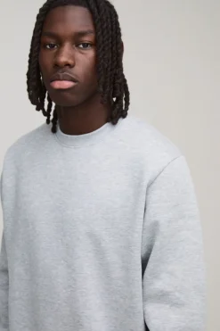 Sweatshirt Basique À Col Rond Coupe Regular