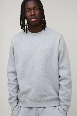 Sweatshirt Basique À Col Rond Coupe Regular