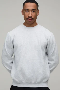 Sweat-shirt Basique à Col Rond Coupe Regular