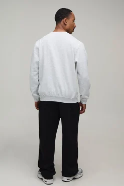 Sweat-shirt Basique à Col Rond Coupe Regular
