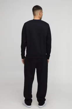 Sweat-shirt basique à col rond, coupe régulière