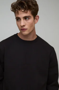 Sweat-shirt Basique Coupe Regular Col Rond