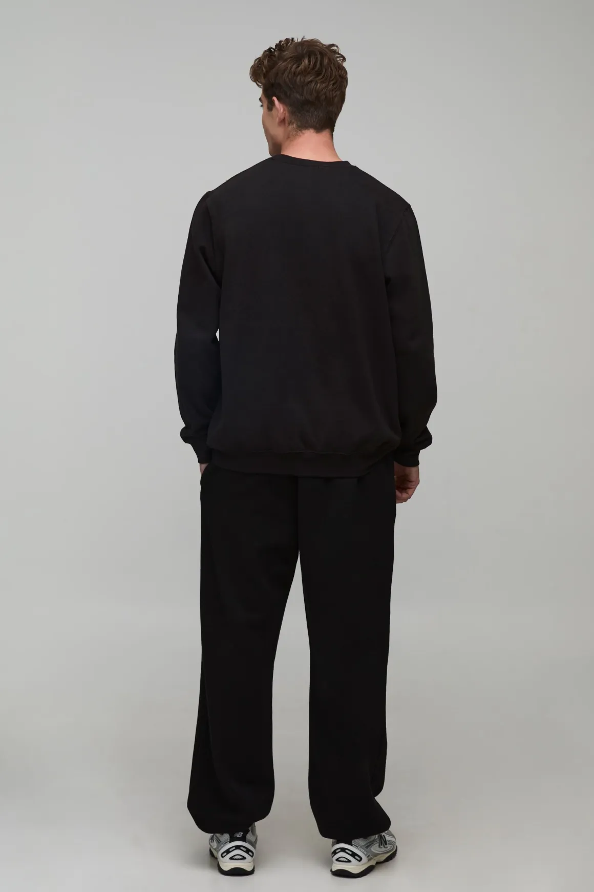 Sweat-shirt Basique Coupe Regular Col Rond