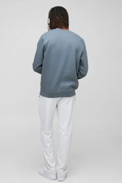 boohooMAN Sweat-shirt basique grande taille, coupe régulière, col rond<Homme Tout Afficher|Sweats À Capuche Tall