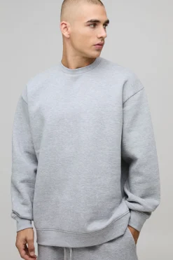 boohooMAN Sweat-shirt basique oversize à col rond<Homme Sweats À Capuche Et Sweatshirts|Sweats À Capuche Et Sweats
