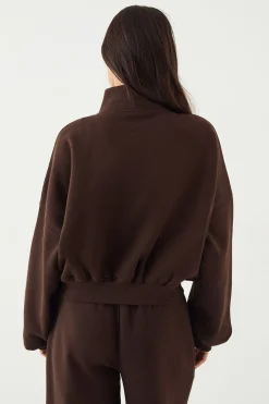 DSGN Studio Sweatshirt Bomber avec Appliqué Cordon et Fermeture Éclair<Femme Sweats À Capuche Et Sweatshirts|Dsgn Studio