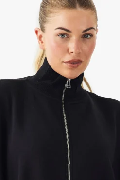 boohoo Sweat-shirt bomber oversize à zip et col enton<Femme Vêtements De Sport|Sweats À Capuche Et Sweats