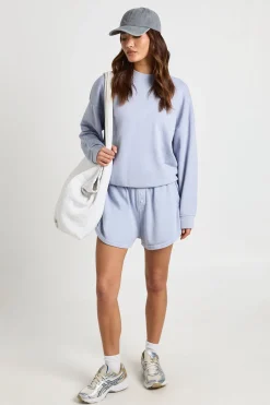 boohoo Sweat-shirt Bouclette Délavé Effet Usé<Femme Sweats À Capuche Et Sweats|Athleisure