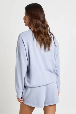 boohoo Sweat-shirt Bouclette Délavé Effet Usé<Femme Sweats À Capuche Et Sweats|Athleisure
