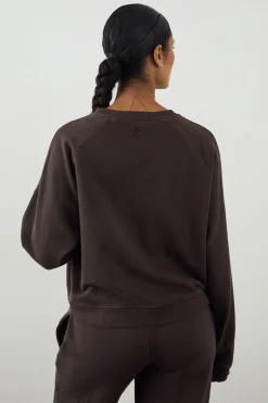 Sweat-shirt Boxy Lavé Poids Lourd Premium DSGN Studio