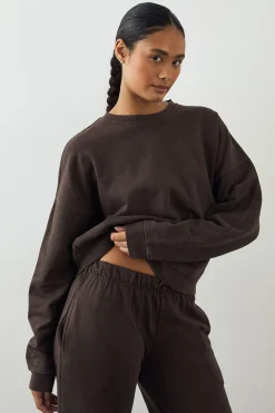 Sweat-shirt Boxy Lavé Poids Lourd Premium DSGN Studio