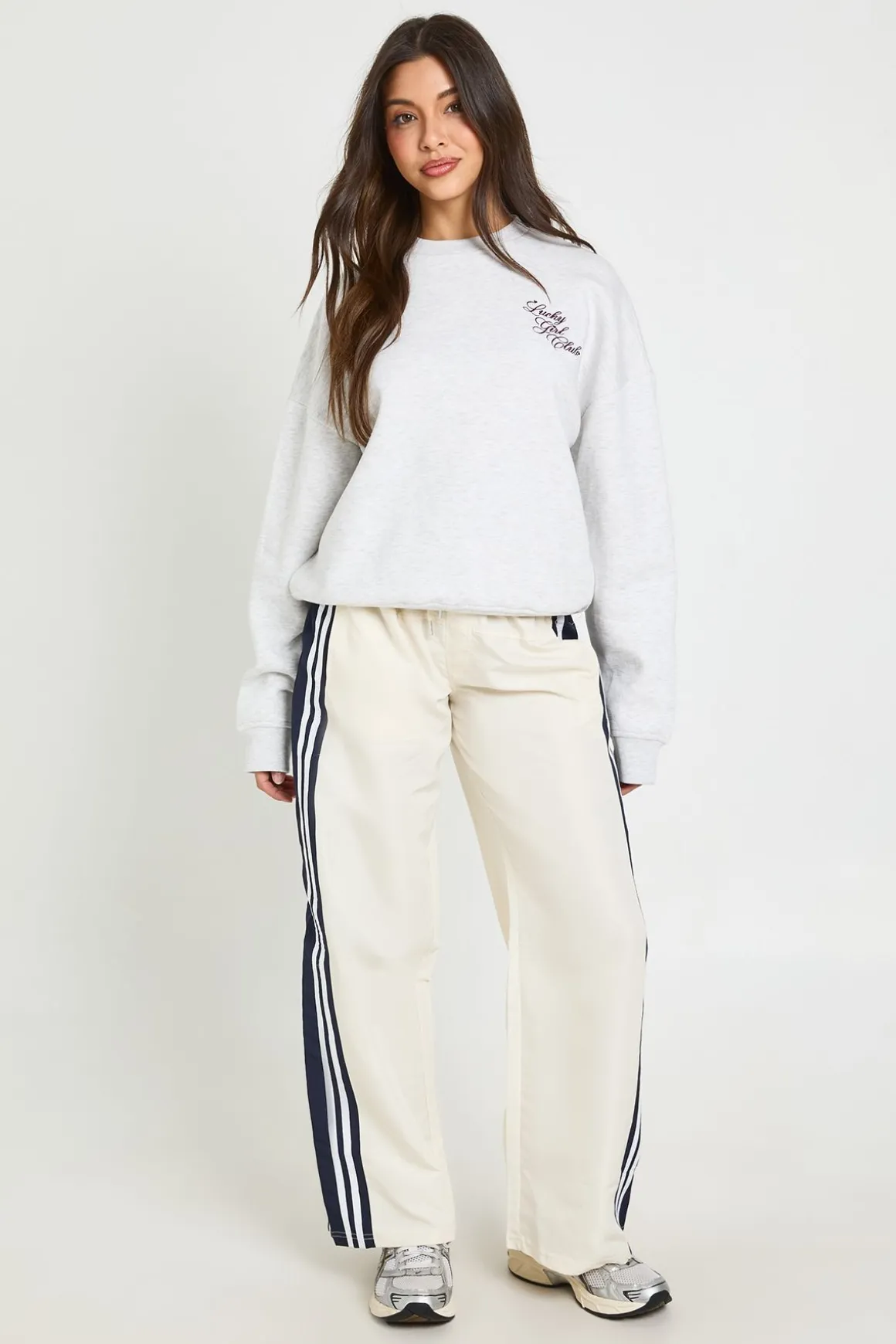 Sweat-shirt Brodé Lucky Girl Club