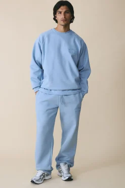Sweat-shirt Brodé À Manches Raglan Oversize En Molleton Épais 500 G/m²