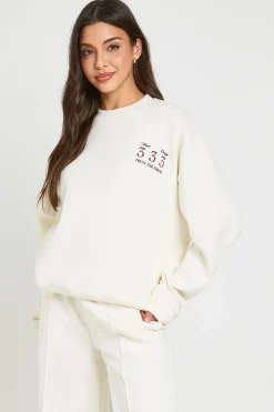 boohoo Sweat-shirt Brodé Numéro Angélique 333<Femme Sweats À Capuche Et Sweats|Athleisure