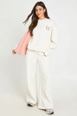 boohoo Sweat-shirt Brodé Numéro Angélique 333<Femme Sweats À Capuche Et Sweats|Athleisure
