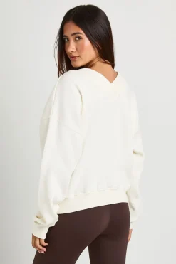 Sweat-shirt À Col En V