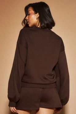 Sweat-shirt Col Rond Ample Dsgn Studio
