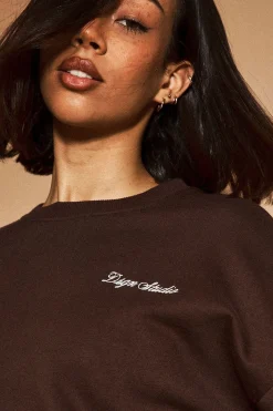 Sweat-shirt Col Rond Ample Dsgn Studio