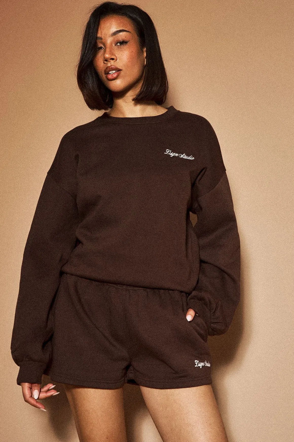 Sweat-shirt Col Rond Ample Dsgn Studio
