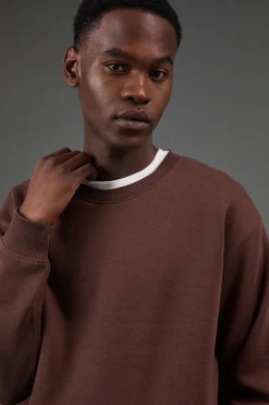 Burton Sweat-shirt Col Rond Marron<Homme Sweats À Capuche Et Sweatshirts|Sweats À Capuche Et Sweats