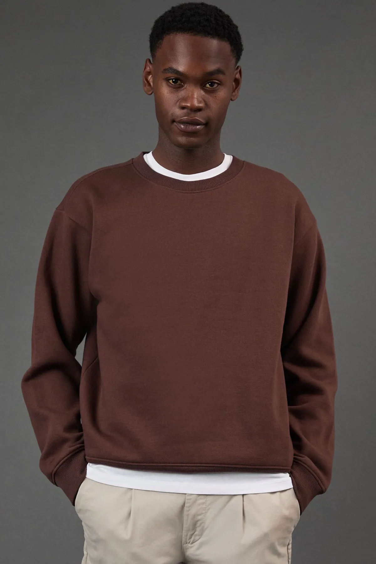 Burton Sweat-shirt Col Rond Marron<Homme Sweats À Capuche Et Sweatshirts|Sweats À Capuche Et Sweats