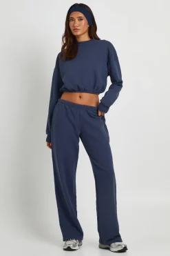 boohoo Sweat-shirt Col Rond À Ourlet Bulle En Molleton Bouclette<Femme Sweats À Capuche Et Sweats|Athleisure