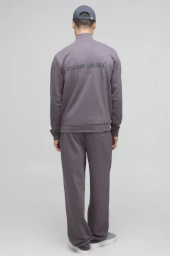 Sweat-shirt à coupe régulière Edizione Heavyweight zippé à col entonnoir