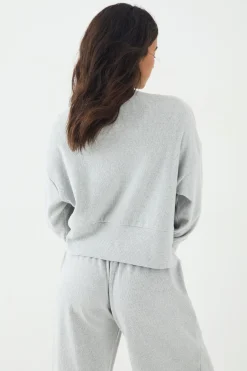 Sweat-shirt Décontracté à Côtes Brossées DSGN Studio