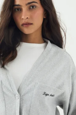 Sweat-shirt Décontracté à Côtes Brossées DSGN Studio