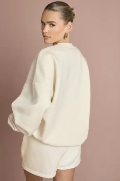 Sweatshirt de Mariée Oversize Brodé 