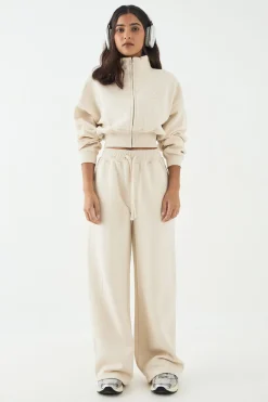 DSGN Studio Sweatshirt à Col Cheminée Zippé avec Appliqué en Tissu Assorti<Femme Sweats À Capuche Et Sweats|Dsgn Studio