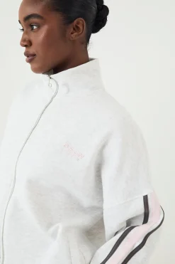 Sweat-shirt DSGN Studio Sport à Col Montant Zippé et Blocs de Couleurs