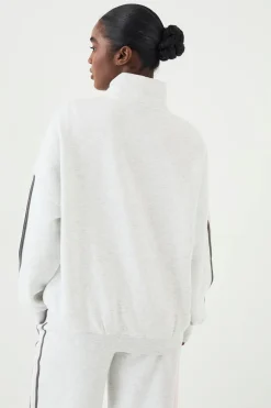 Sweat-shirt DSGN Studio Sport à Col Montant Zippé et Blocs de Couleurs