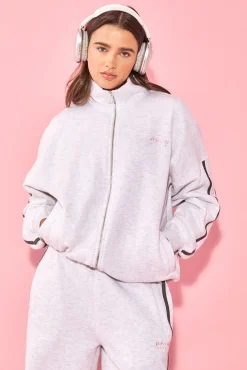 Sweat-shirt DSGN Studio Sport à Col Montant Zippé et Blocs de Couleurs